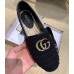 Gucci Double G Crochet Espadrilles Black 2019