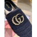 Gucci Double G Crochet Espadrilles Black 2019