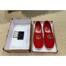 Gucci Double G Crochet Espadrilles Red 2019