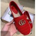 Gucci Double G Crochet Espadrilles Red 2019