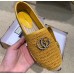 Gucci Double G Crochet Espadrilles Yellow 2019