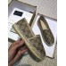 Gucci GG Flat Canvas Espadrille Beige 2018