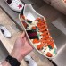 Gucci Web Ace Leather Strawberry Sneakers 387993 Ivory 2019