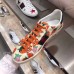 Gucci Web Ace Leather Strawberry Sneakers 387993 Ivory 2019