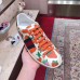 Gucci Web Ace Leather Strawberry Sneakers 387993 Ivory 2019