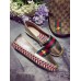 Gucci Embroidered web espadrilles gold