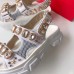 Gucci Leather And Mesh Sandals With Crystals 557471 White 2019