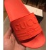 Gucci Logo Rubber Slide Sandals Orange 2019