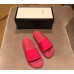 Gucci Logo Rubber Slide Sandals Fuchsia 2019