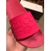 Gucci Logo Rubber Slide Sandals Fuchsia 2019