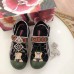 Gucci Leather and Mesh Reflective Fabric Sandals Crystal Black 2019