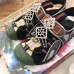Gucci Leather and Mesh Reflective Fabric Sandals Crystal Black 2019