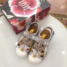 Gucci Leather and Mesh Reflective Fabric Sandals Crystal White 2019
