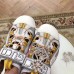 Gucci Leather and Mesh Reflective Fabric Sandals Crystal White 2019