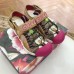 Gucci Leather and Mesh Reflective Fabric Sandals Beige/Fuchsia 2019