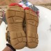 Gucci Leather and Mesh Reflective Fabric Sandals Beige/Red 2019