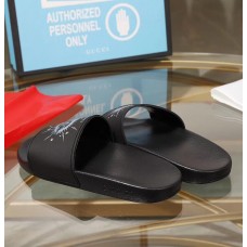 Gucci Logo Slide Sandals Eye Black 2019