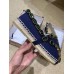Gucci Canvas Espadrilles Blue with Crystals 573025 2019