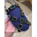 Gucci Canvas Espadrilles Blue with Crystals 573025 2019