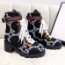 Gucci Web Strap with Buckle Wool Ankle Boots GG Black 2019