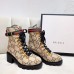 Gucci Web Strap with Buckle Wool Ankle Boots GG Beige 2019