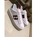 Gucci Ace Sneaker Pear Trim With Crystals White 2017