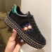 Gucci Ace Sneaker Pear Trim With Crystals Black 2017