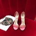 Gucci Heel 10.5cm Suede Sandals With Crystals 488692 Pink 2018