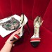 Gucci Heel 10.5cm ‎ Sandals With Crystals ‎493937 Black/White 2018