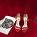 Gucci Heel 10.5cm ‎Sandals With Crystals ‎493937 Red/Green 2018