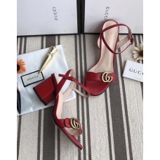 Gucci Double G Leather Sandal 453378 Red 2018