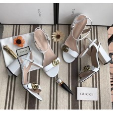 Gucci Double G Leather Sandal 453378 White 2018