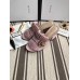 Gucci Suede 7.5/10cm Heel Slide Sandals ‎458051 Pink 2018