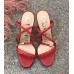 Gucci Braided Leather Sandal 522678 Red 2018