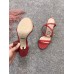 Gucci Braided Leather Sandal 522678 Red 2018