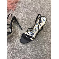 Gucci Braided Leather Sandal ‎512432 Black 2018