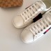 Gucci Ace Leather Low-Top Lovers Sneakers Blue/Red Web Creamy 498205