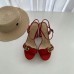 Gucci Heel 10cm Platform Sandals with Double G 573021 Original Quality Red 2019