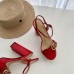 Gucci Heel 10cm Platform Sandals with Double G 573021 Original Quality Red 2019