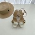 Gucci Heel 10cm Platform Sandals with Double G 573021 Original Quality White 2019