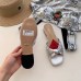 Gucci Front Knot Leather Slide Sandals 577231 Metallic Silver 2019