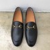 Gucci Black Jordaan horsebit loafer 404069