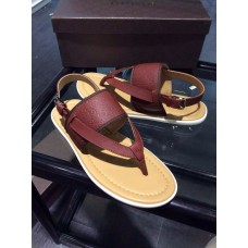 Gucci summer 2015 men thong sandals Brown