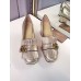 Gucci Leather mid-heel pump In Platinum Leather 408208 Resort 2016