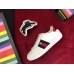 Gucci Ace Sneaker With Removable  Embroidered Terry Panther With Studs ‎477107 White 2017