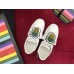 Gucci Ace Sneaker With Removable Embroidered Pineapple Patch ‎481152  White 2017