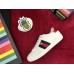 Gucci Ace Sneaker With Removable Embroidered Pineapple Patch ‎481152  White 2017