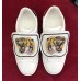 Gucci Ace Sneaker With Removable Embroidered Tiger Head ‎477102 White 2017