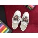 Gucci Ace Sneaker With Removable Embroidered Angry Cat ‎Patch 478190 White 2017