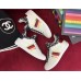 Gucci Leather And Lace High Top Sneaker 481149 Black/White 2017